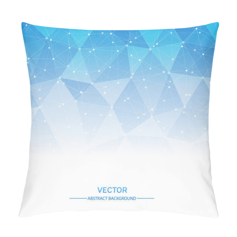 Personality  Concept Network. Abstract Background With Connected Line And Dot. Pillow Covers