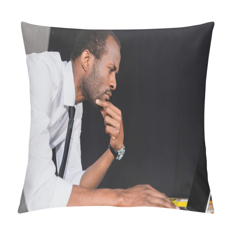 Personality  Professional Architect Working With Laptop Pillow Covers