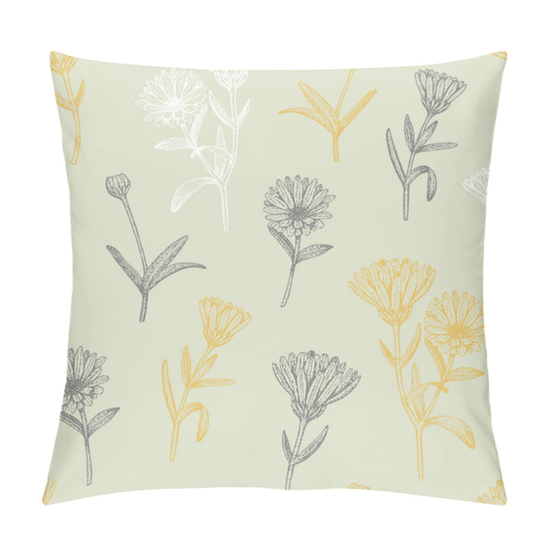 Personality  Calendula Pattern. Pillow Covers