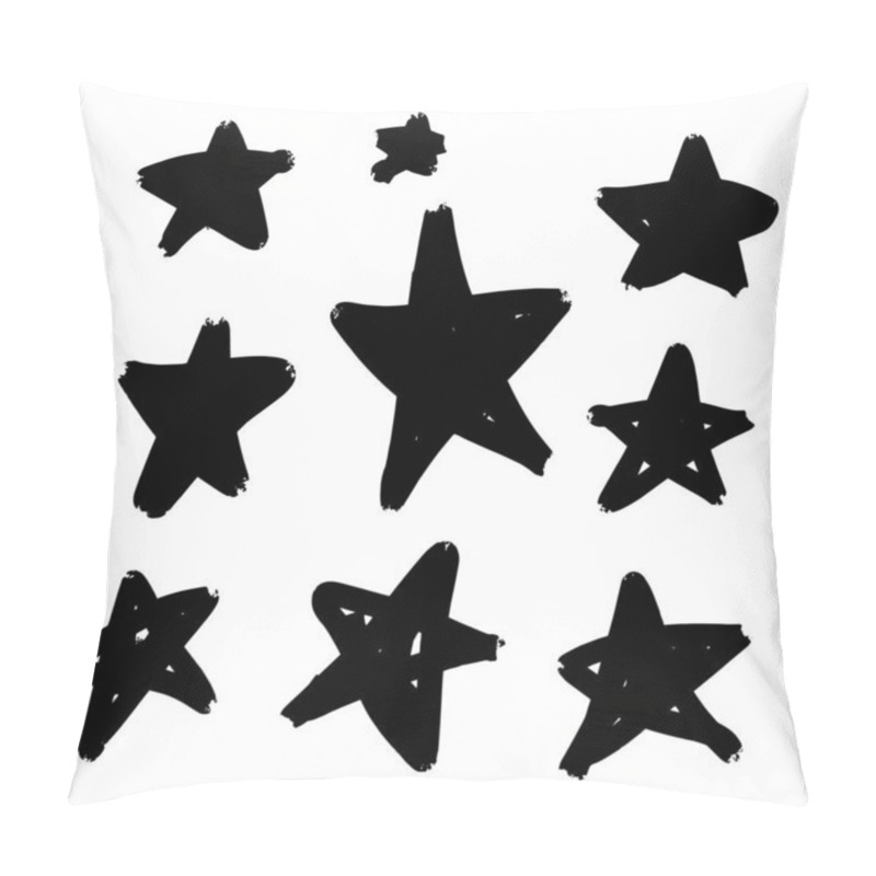 Personality  Modern Geometric Star Pattern. Vector Star Pattern Background Drawn By Hand  Pillow Covers