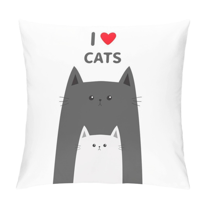 Personality  Cartoon Cats In Row Pillow Covers