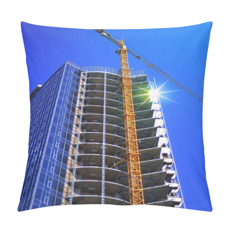 Personality  Skyscraper And Building Crane Pillow Covers