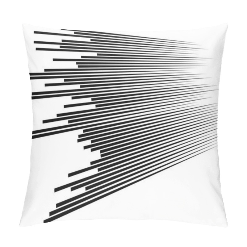 Personality  3d Lines Pattern In Perspective. Oblique, Slanting Stripes. Dimi Pillow Covers