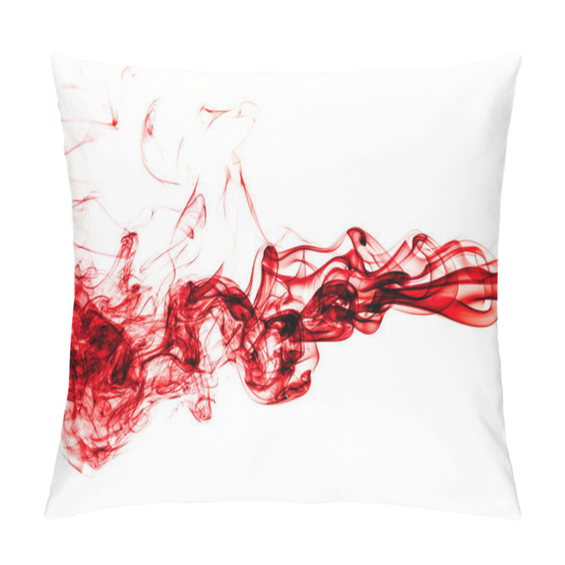 Personality  Red Smoke Abstract Background. Pillow Covers