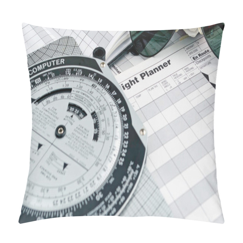 Personality  Sunglasses On A Flight Plan Pillow Covers