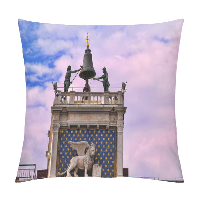 Personality  The Clock Of The Moors In St Marks Square Venice Italy Pillow Covers