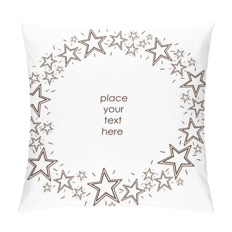 Personality  Stars Border Frame. Pillow Covers