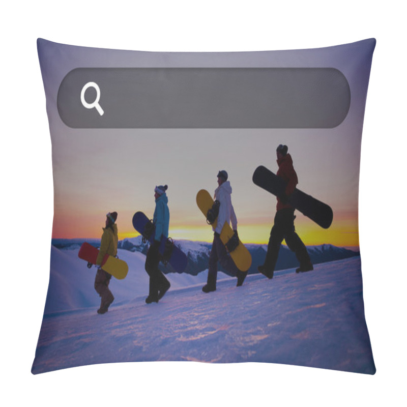 Personality  Search Box Web Online Technology Concept Pillow Covers