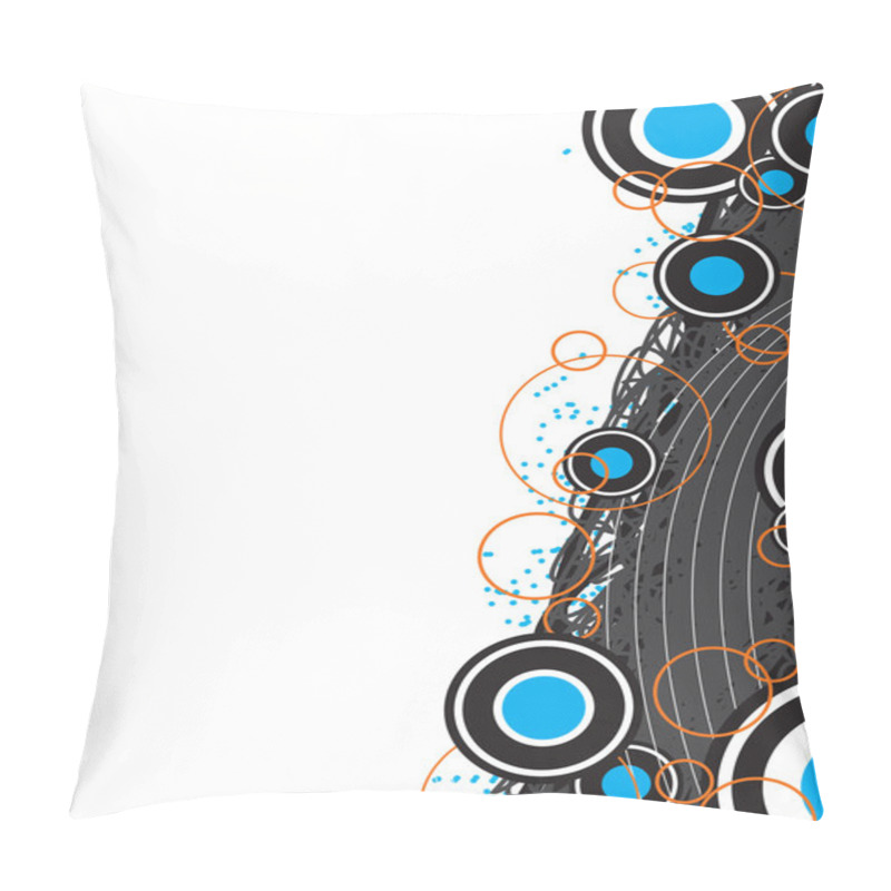 Personality  Funky Retro Circles Layout Pillow Covers