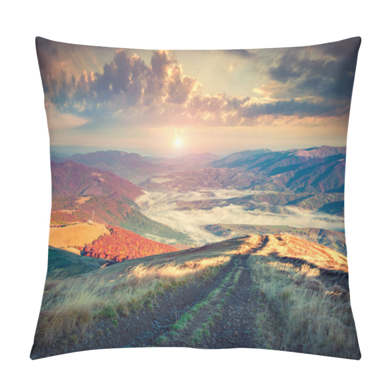 Personality  Autumn Morning In The Mountains Pillow Covers