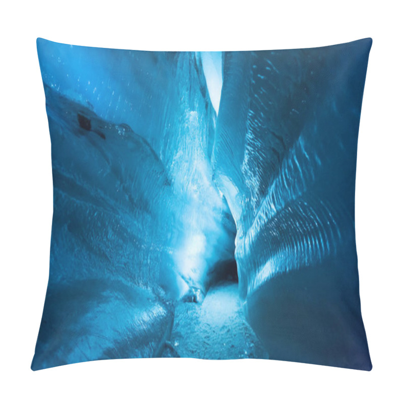 Personality  The Polar Arctic Northern Ice Cave In Norway Svalbard In Longyearbyen City   Pillow Covers