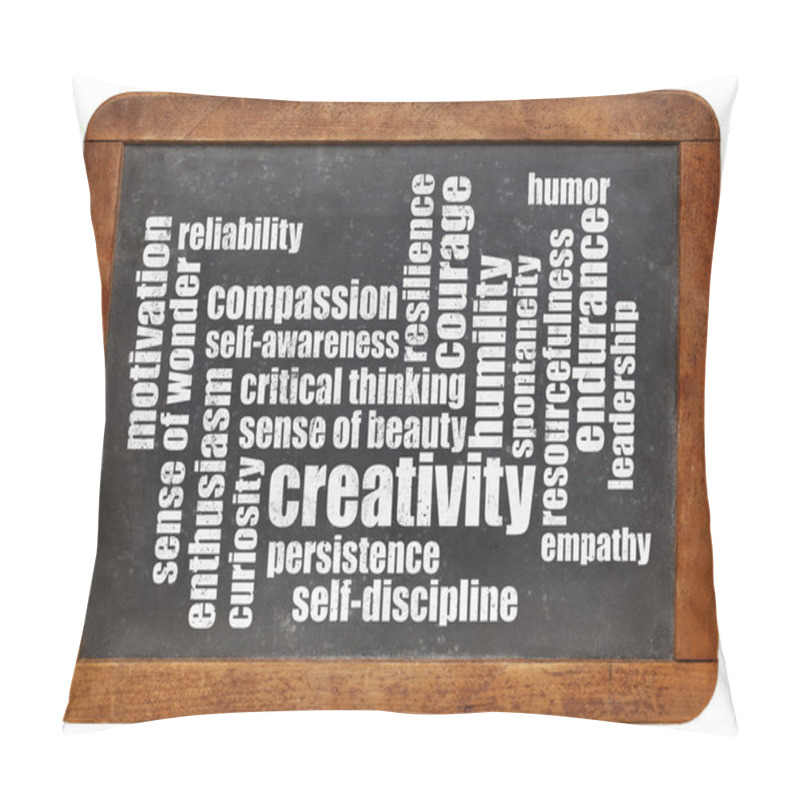 Personality  Personal Qualities Word Cloud Pillow Covers