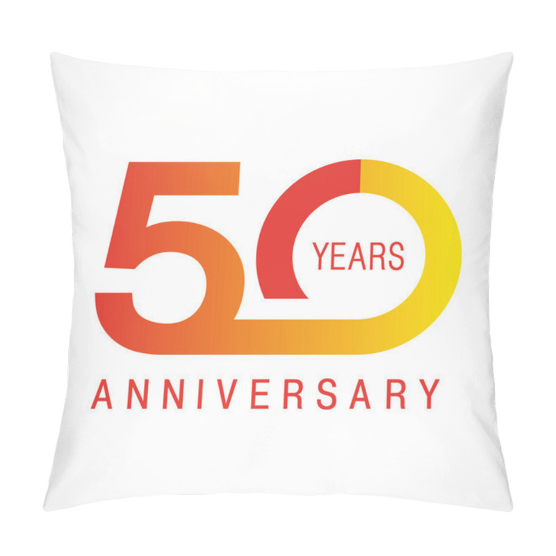 Personality  50 Anniversary Classic Logo. Pillow Covers