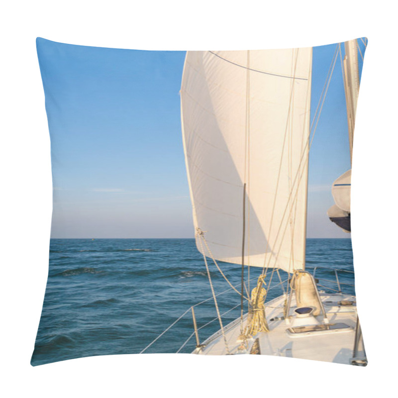 Personality  Sailboat Sailing On Wadden Sea, Netherlands Pillow Covers