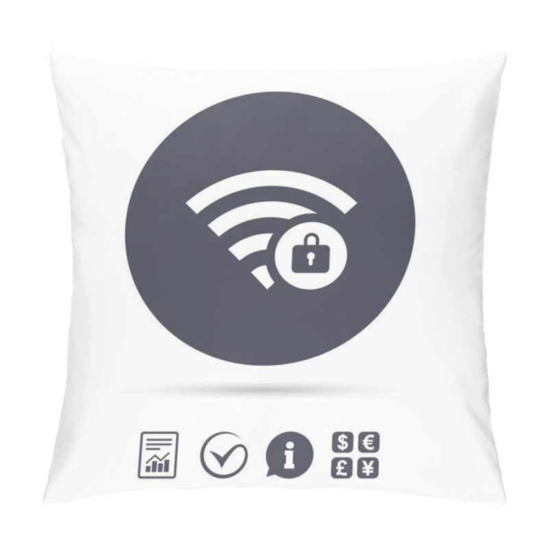 Personality  Wifi Locked Sign.  Pillow Covers