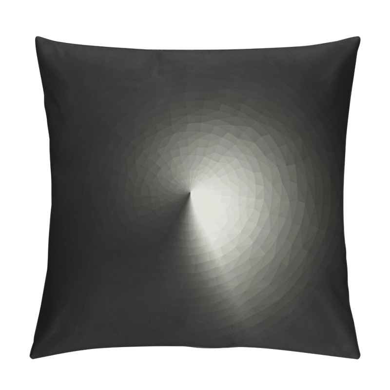 Personality  Triangular Pattern Set In Regular Circle Around Middle Point  Pillow Covers