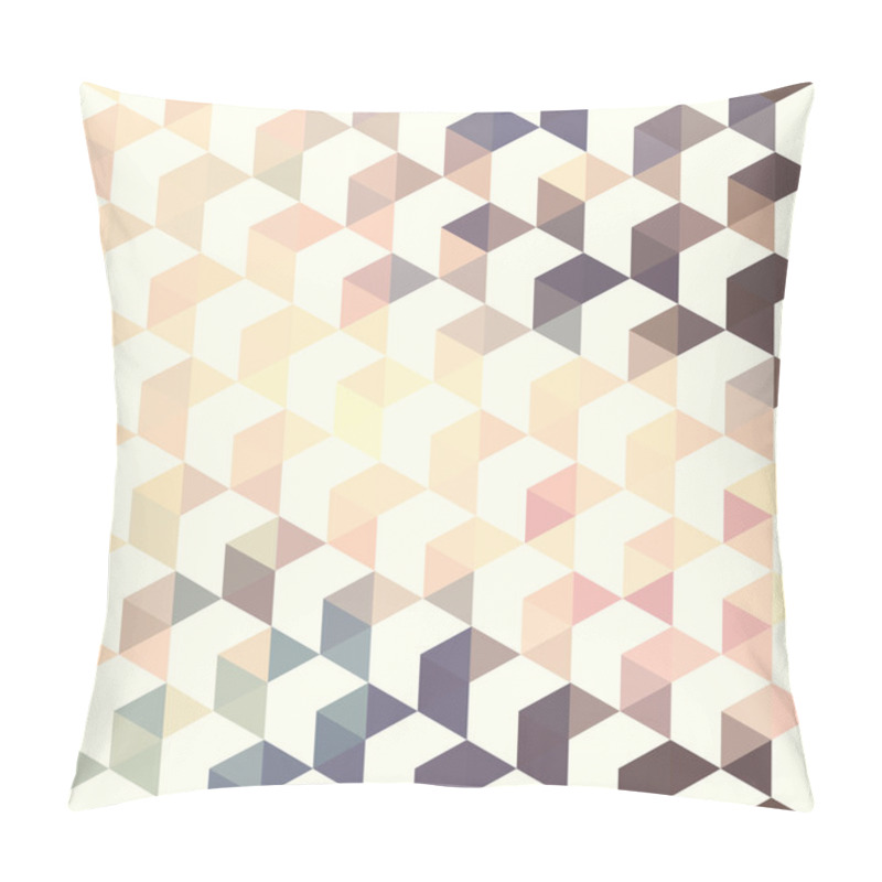 Personality  Pattern Geometric. Background With Triangles Pillow Covers