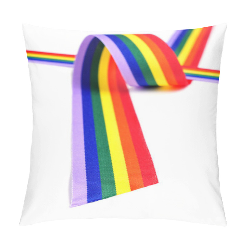 Personality  Rainbow Ribbon Pillow Covers