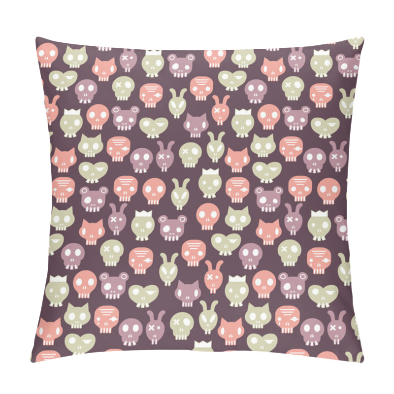 Personality  Skull Seamless Pattern Pillow Covers