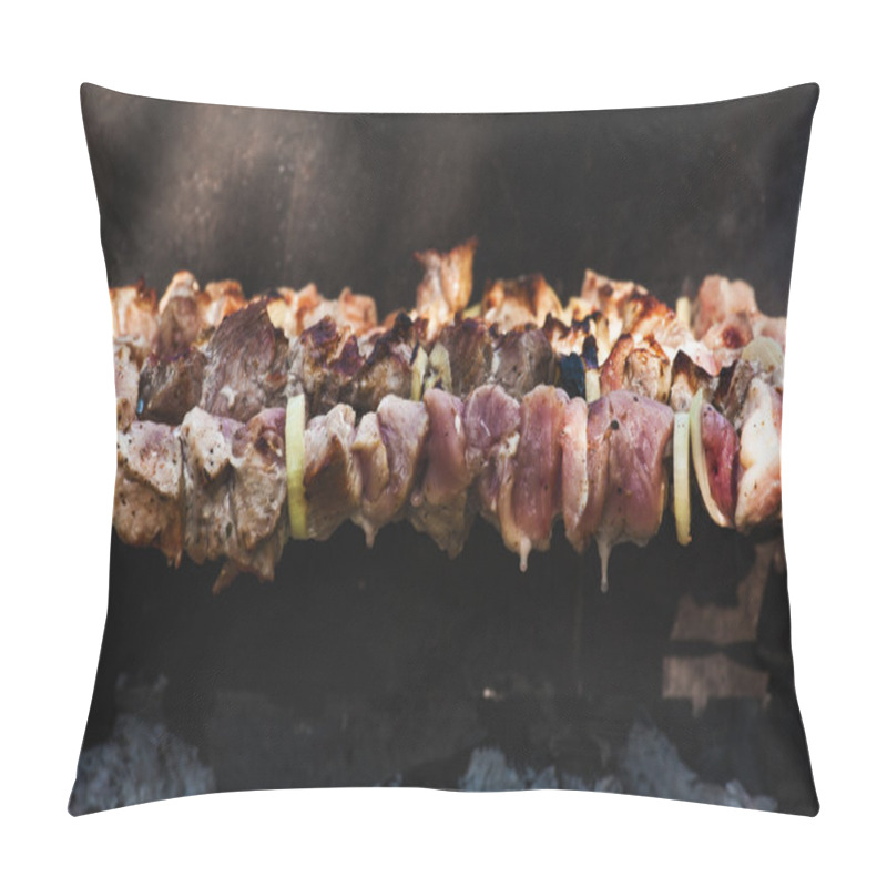 Personality  Grilled Meat On BBQ Pillow Covers