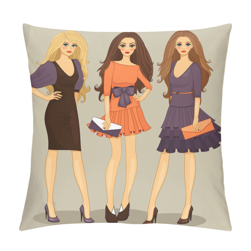 Personality  Fashion Girl Pillow Covers