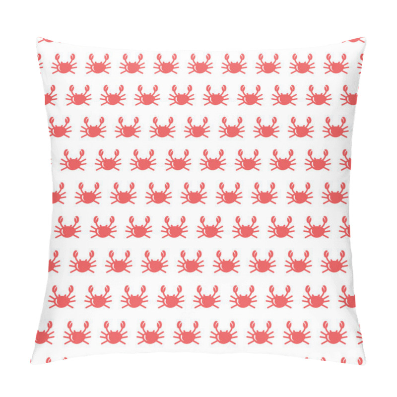 Personality  Crab Vector Seamless Pattern Pillow Covers