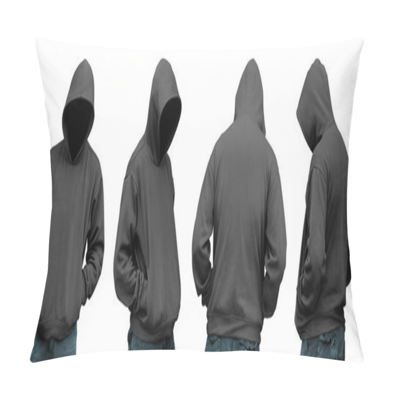 Personality  Set Of Man In Hoodie Pillow Covers