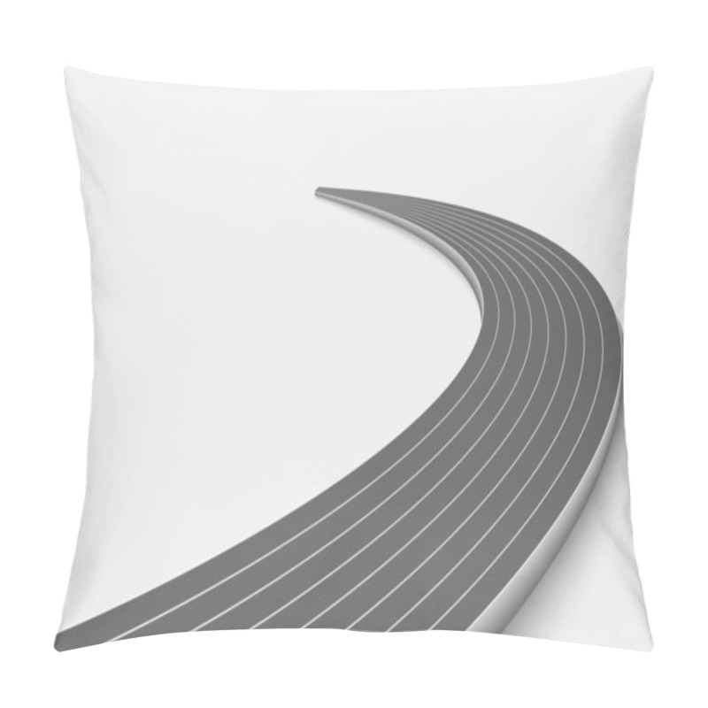 Personality  Winnding Curve Road Isolated Pillow Covers