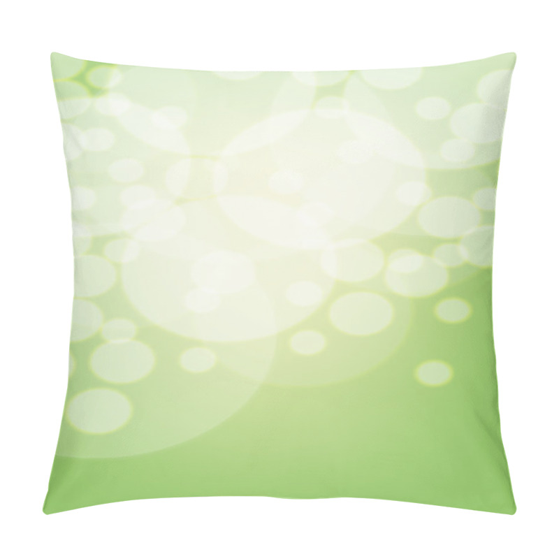 Personality  Green Bokeh. EPS10 Transparency. Pillow Covers