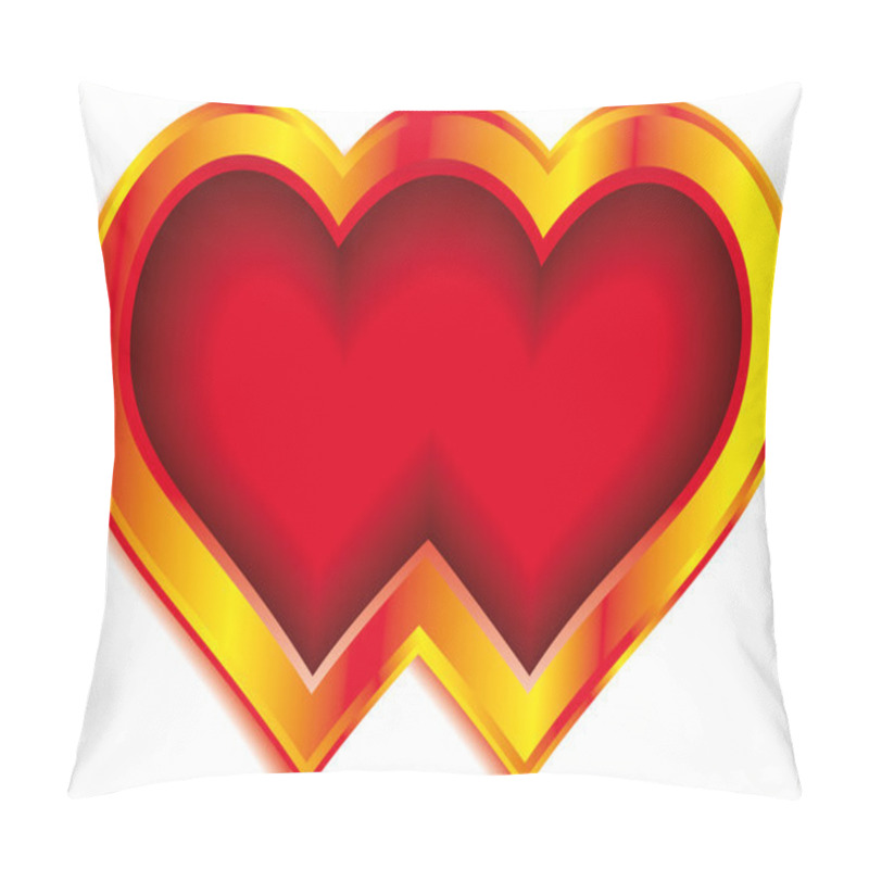 Personality  Double Heart Pillow Covers