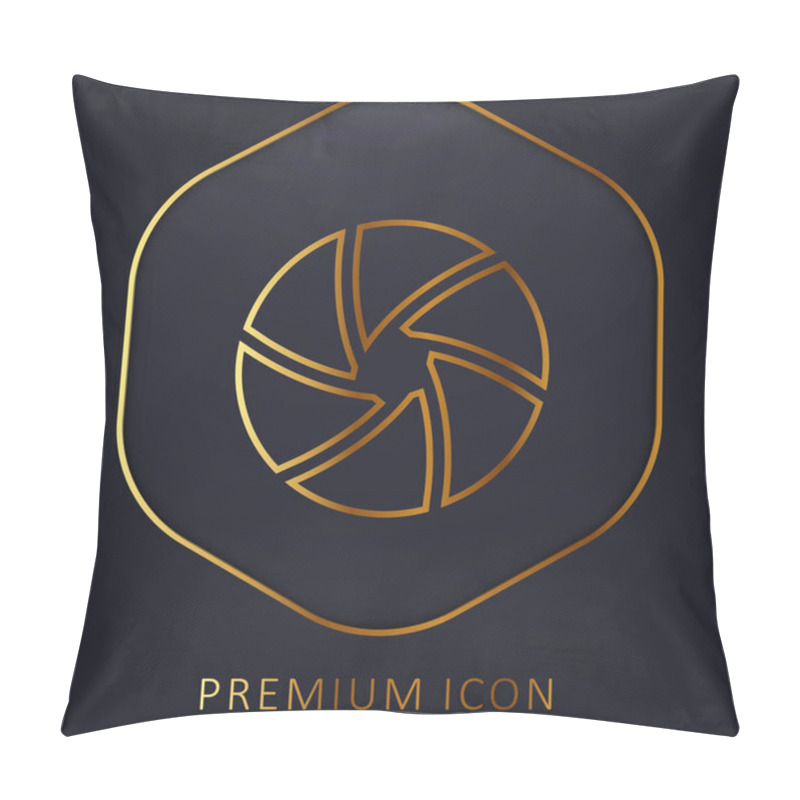 Personality  Aperture Golden Line Premium Logo Or Icon Pillow Covers