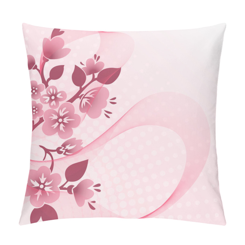 Personality  Flowering Branch With A Veil Pillow Covers