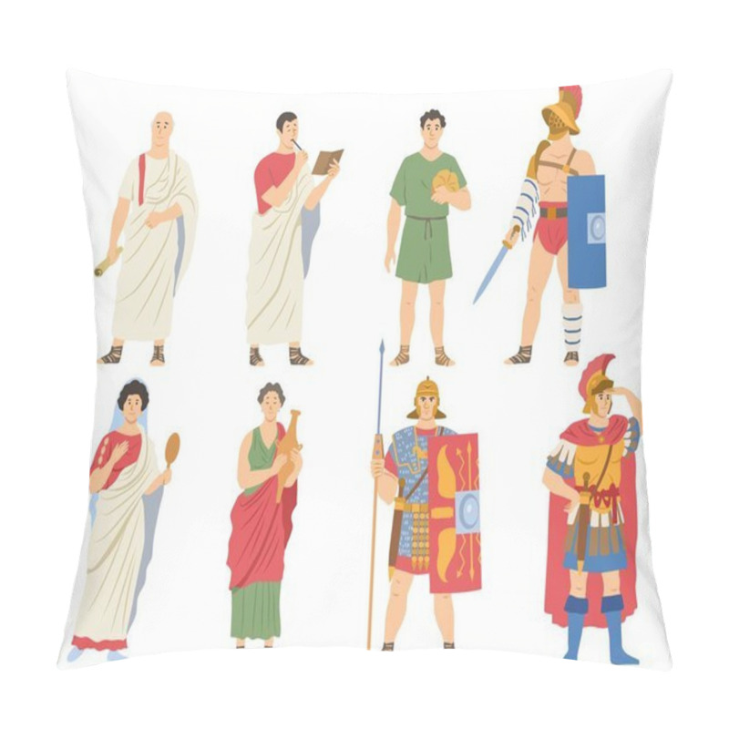 Personality  Roman Citizens And Warriors Collection Pillow Covers