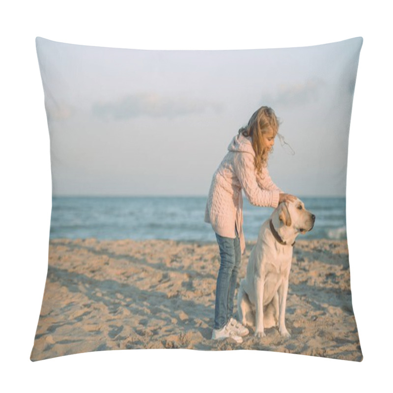 Personality  Child And Dog  Pillow Covers