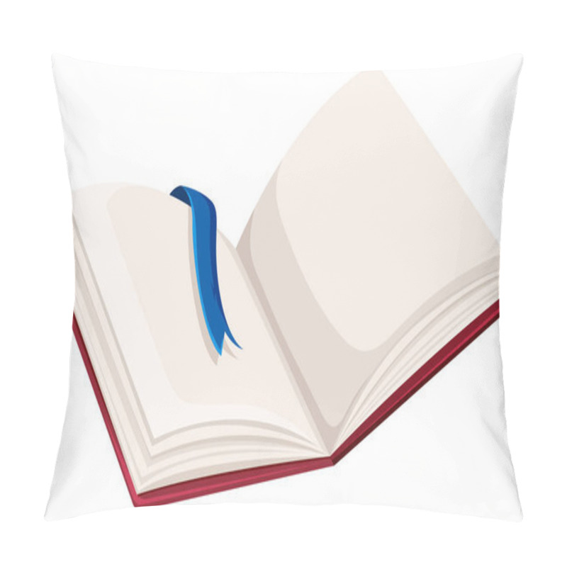 Personality  A Blank Open Book Illustration Pillow Covers