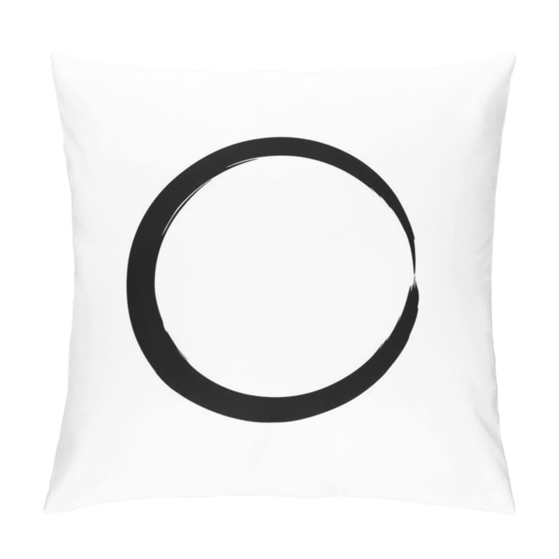 Personality  Circle Grunge Ink Spot Vector Background Pillow Covers