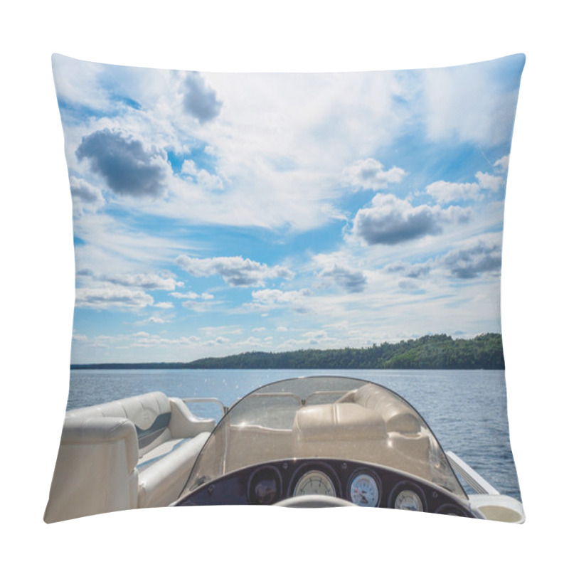 Personality  View Of The Lake From The Boat Pillow Covers