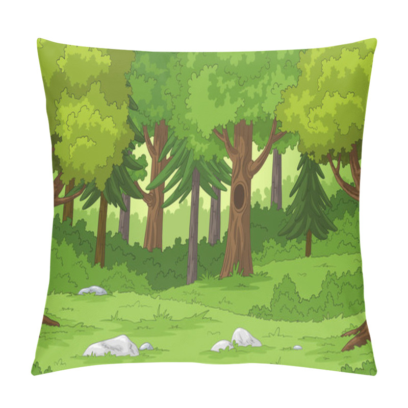 Personality  Cartoon Forest Landscape Pillow Covers