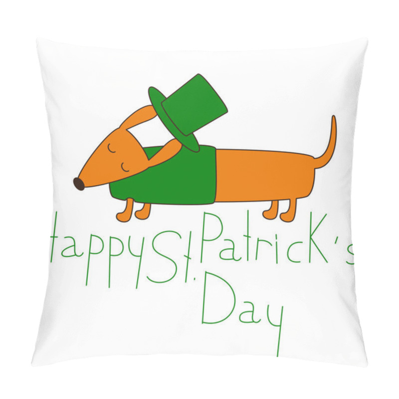 Personality  St Patricks Day Dachshund Pillow Covers