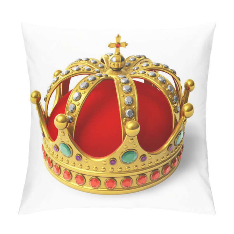 Personality  Golden Royal Crown Pillow Covers