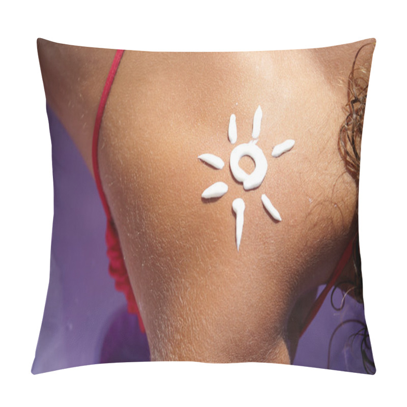 Personality  A Sun Made With Suncream  Pillow Covers