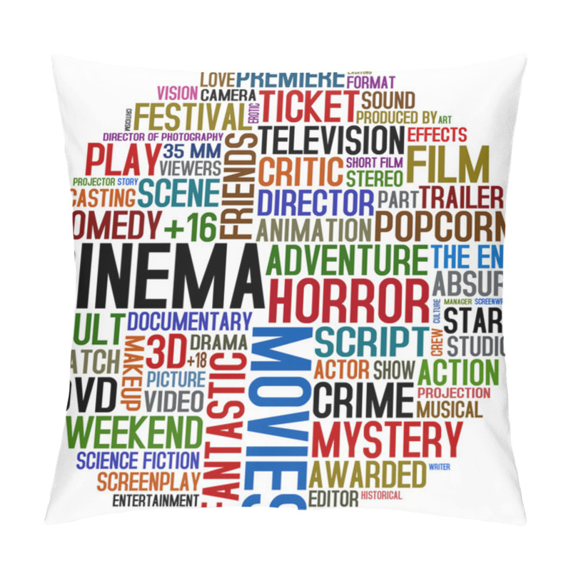 Personality  Cinema Words Pillow Covers