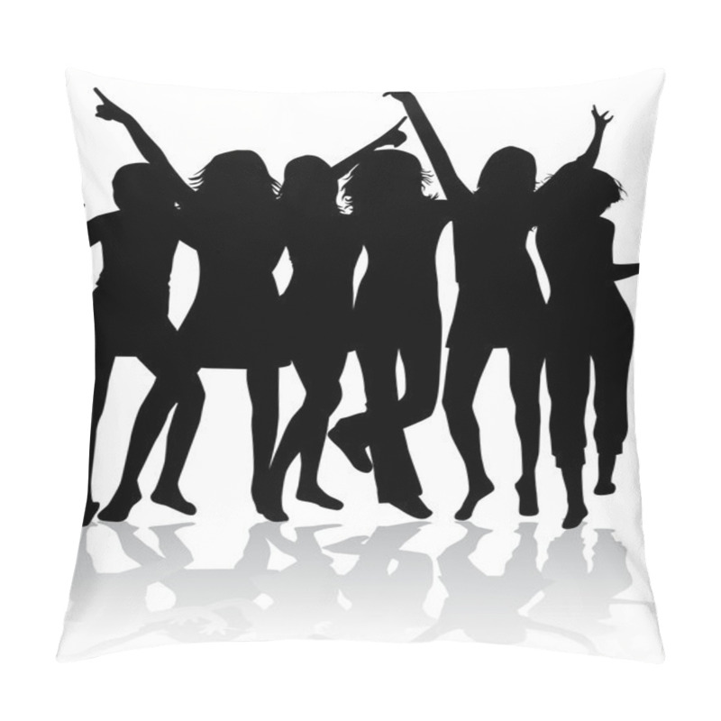 Personality  Dancing Silhouette  - Illustration Pillow Covers