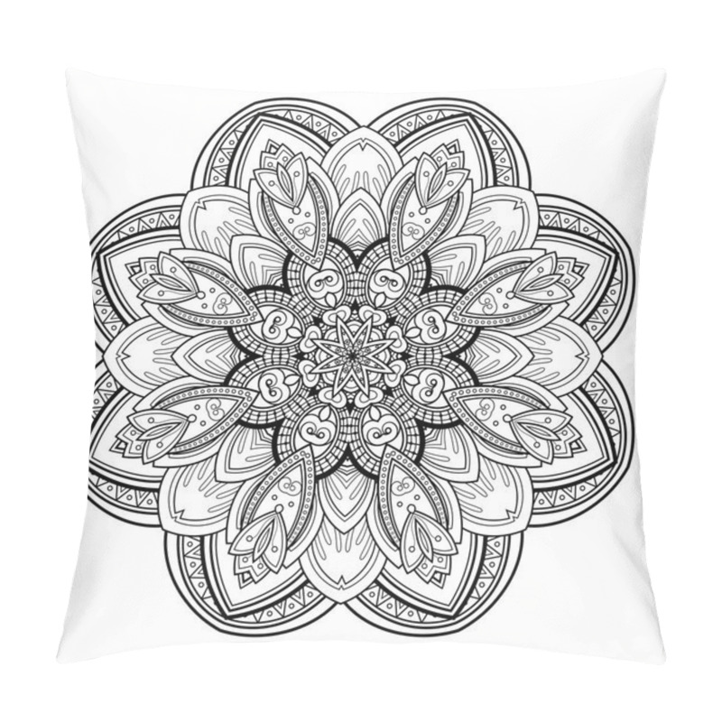 Personality  Beautiful Deco Black Mandala Pillow Covers