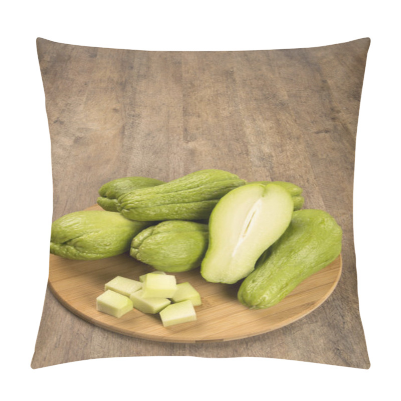 Personality  The Chayote (Sechium Edule) Is A Vegetable Native To South America. Pillow Covers