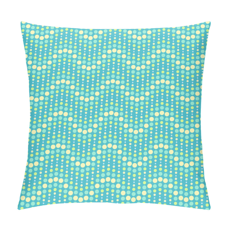 Personality  Seamless Vector Background With Waves Of Dots. Pillow Covers