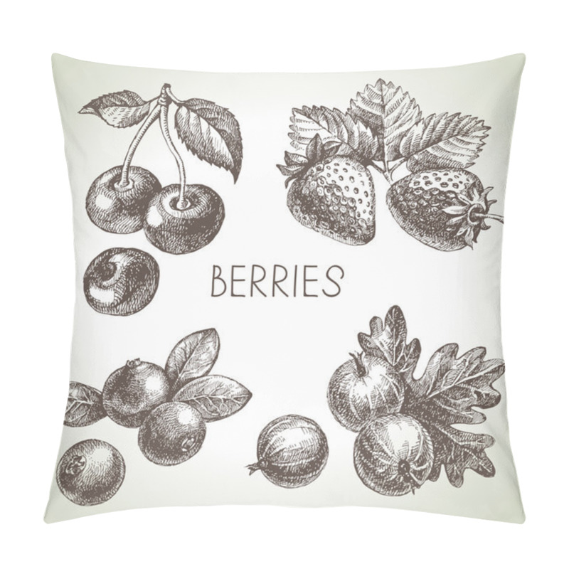 Personality  Illustration Of Eco Food Pillow Covers