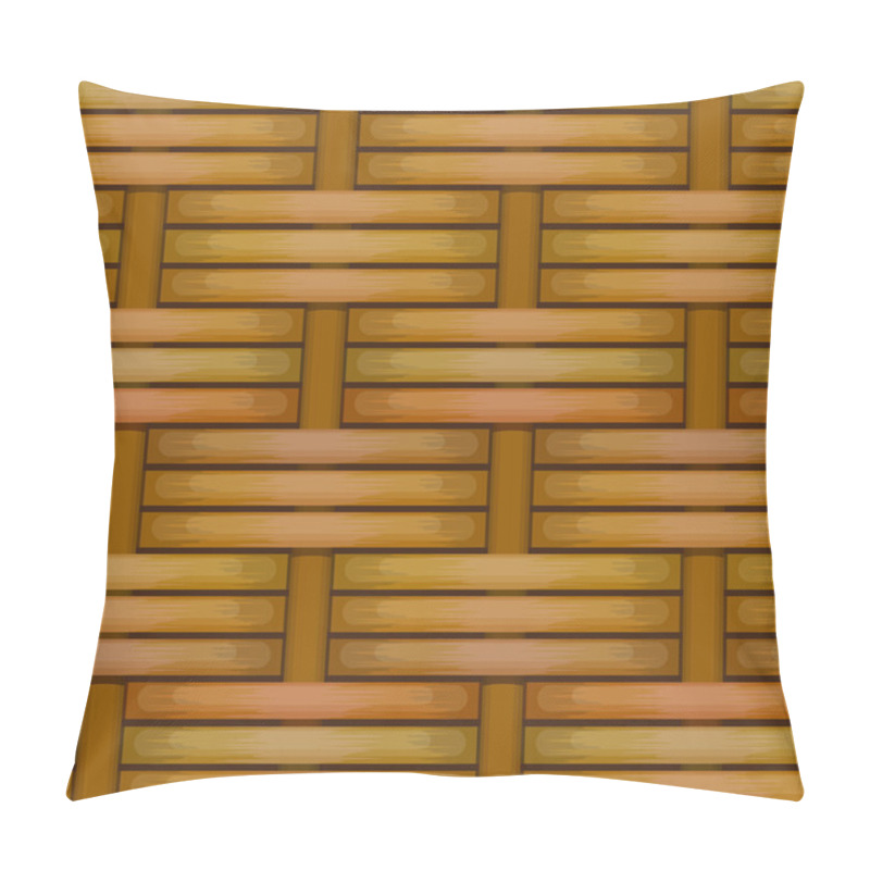 Personality  Wicker Basket Weaving Pattern Seamless Texture Pillow Covers