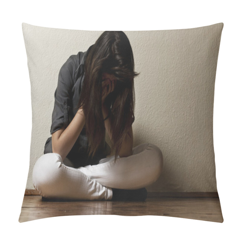 Personality  Depressed Teenage Girl Pillow Covers