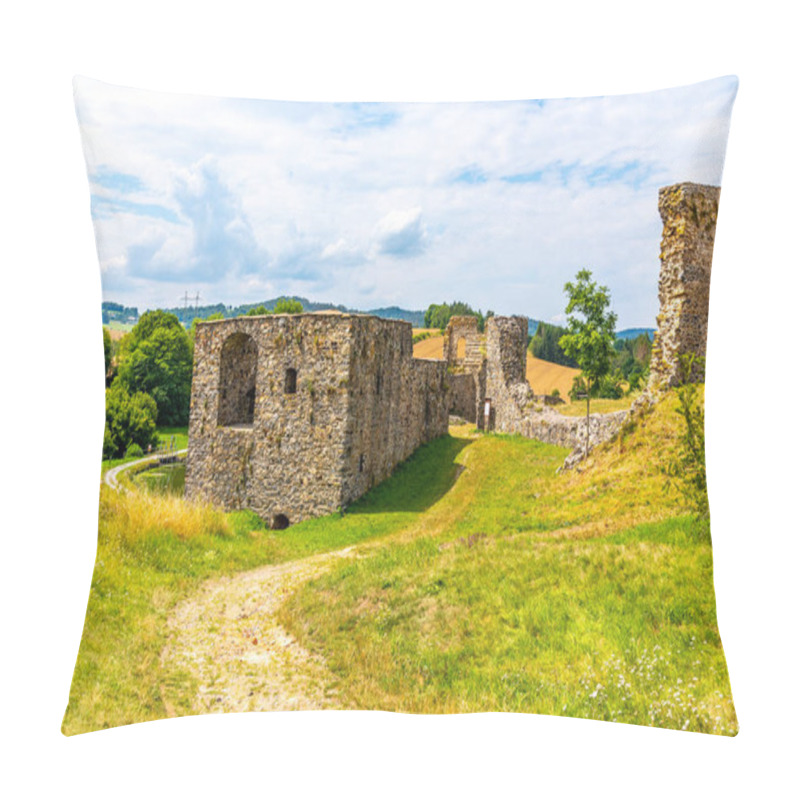 Personality  Borotin Castle Ruins In Borotin, South Bohemia, Czech Republic Pillow Covers